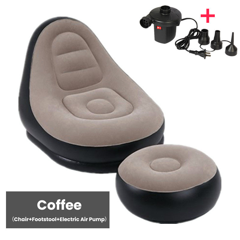 🥳2026 HOT SALE🥳💞50K+ SOLD! 🛋️🎁 50% OFF! Inflatable Bean Bag with Footstool & Electric Pump – velvety-soft PVC, supports 150kg, ready in 2 minutes! Relax in comfort! ✨💪