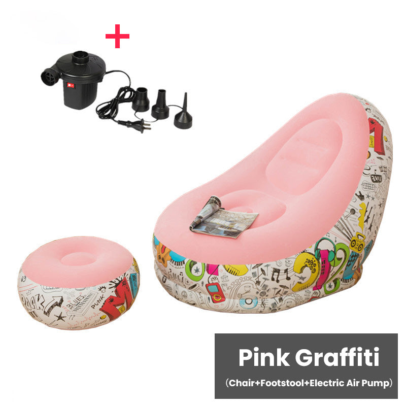 🥳2026 HOT SALE🥳💞50K+ SOLD! 🛋️🎁 50% OFF! Inflatable Bean Bag with Footstool & Electric Pump – velvety-soft PVC, supports 150kg, ready in 2 minutes! Relax in comfort! ✨💪