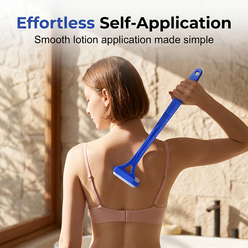 🥳2026 HOT SALE🥳💞50K+ SOLD!🧴✨ 50% OFF! Long Reach Back Applicator Roller – Smooth glide, curved ergonomic handle. Apply lotion & sunscreen to every spot – no twisting, no stretching! 🌀💪