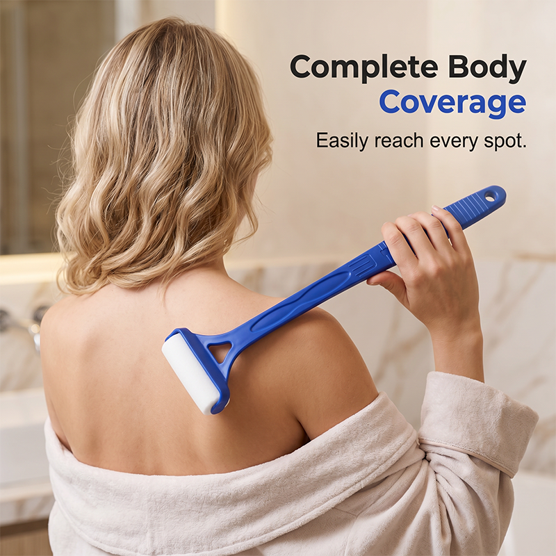 🥳2026 HOT SALE🥳💞50K+ SOLD!🧴✨ 50% OFF! Long Reach Back Applicator Roller – Smooth glide, curved ergonomic handle. Apply lotion & sunscreen to every spot – no twisting, no stretching! 🌀💪