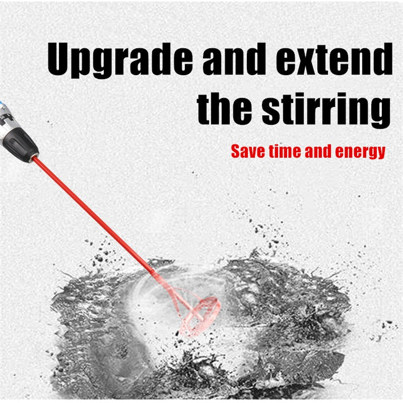 🥳2026 HOT SALE🥳💞50K+ SOLD!🔧⚡ 50% OFF! Pousbo® Double‑blade Spiral Agitator – Fits most drills, hex shank, lengthened design. Mix paint, cement & putty fast. Save time & effort! 🛠️✨