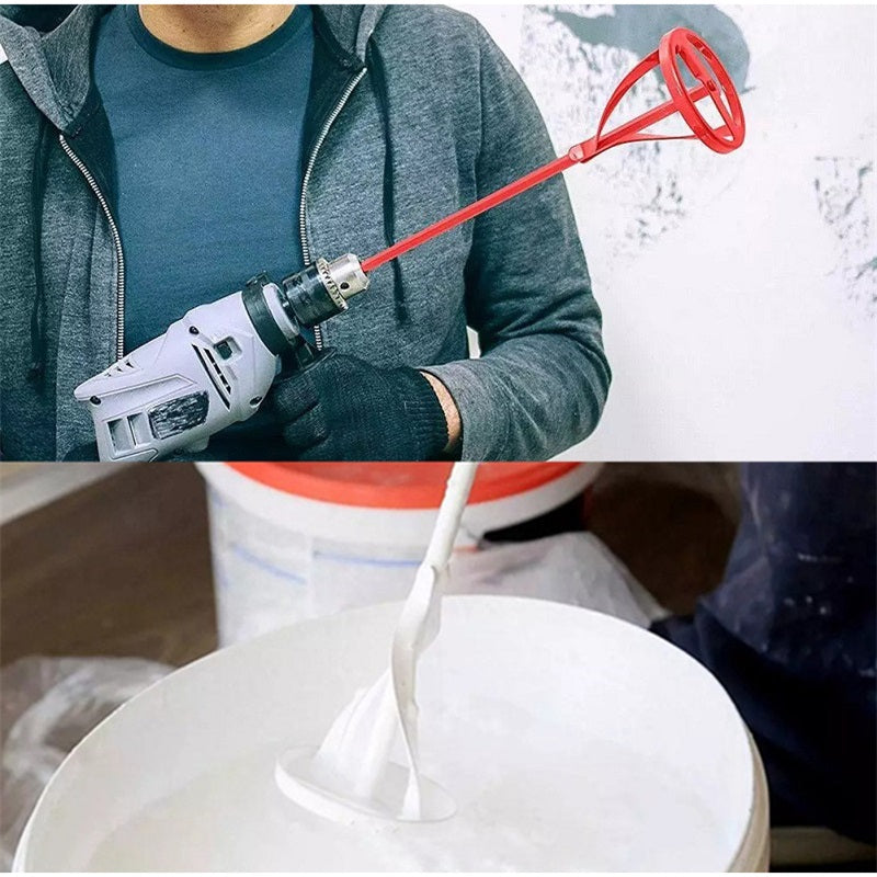 🥳2026 HOT SALE🥳💞50K+ SOLD!🔧⚡ 50% OFF! Pousbo® Double‑blade Spiral Agitator – Fits most drills, hex shank, lengthened design. Mix paint, cement & putty fast. Save time & effort! 🛠️✨