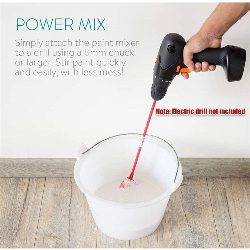 🥳2026 HOT SALE🥳💞50K+ SOLD!🔧⚡ 50% OFF! Pousbo® Double‑blade Spiral Agitator – Fits most drills, hex shank, lengthened design. Mix paint, cement & putty fast. Save time & effort! 🛠️✨