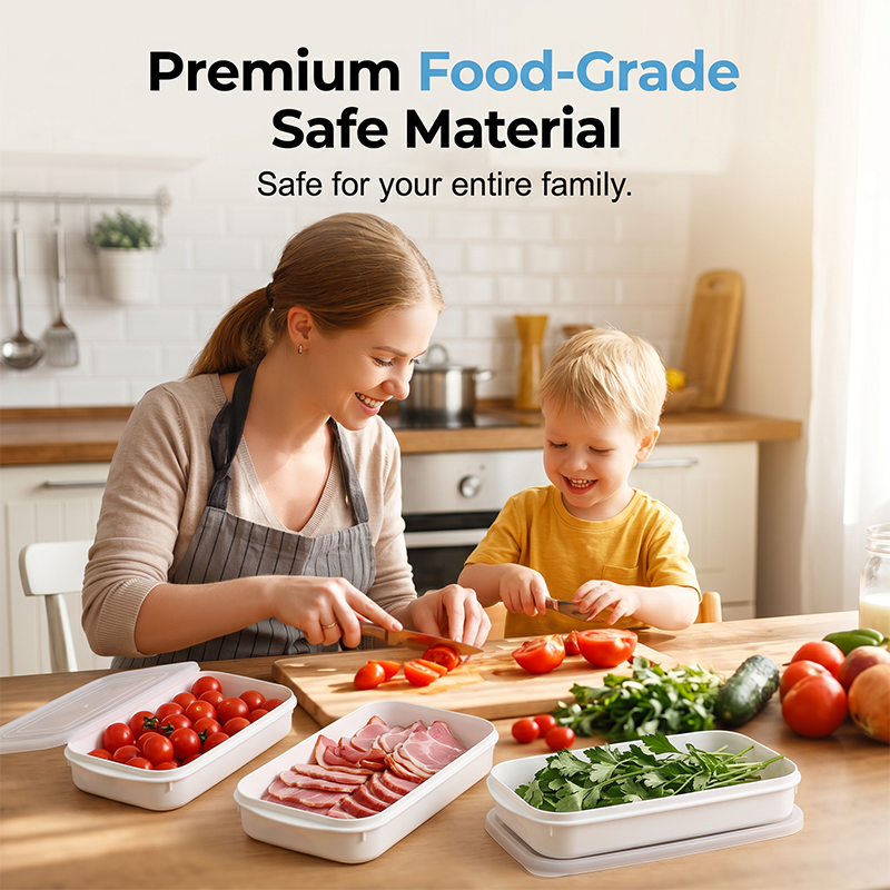 🥳2026 HOT SALE🥳💞50K+ SOLD! 📦🧊 50% OFF! Stackable Fridge Container with Airtight Lid – Transparent for quick view, stackable for space saving. Food‑grade, easy clean – a smarter fridge! 🏠✨