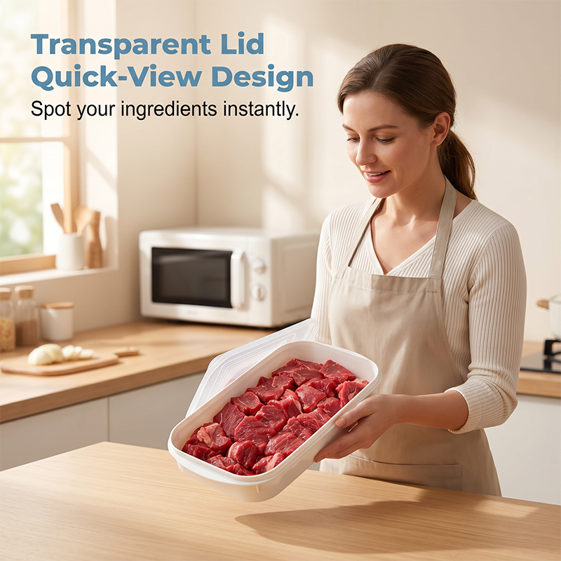 🥳2026 HOT SALE🥳💞50K+ SOLD! 📦🧊 50% OFF! Stackable Fridge Container with Airtight Lid – Transparent for quick view, stackable for space saving. Food‑grade, easy clean – a smarter fridge! 🏠✨