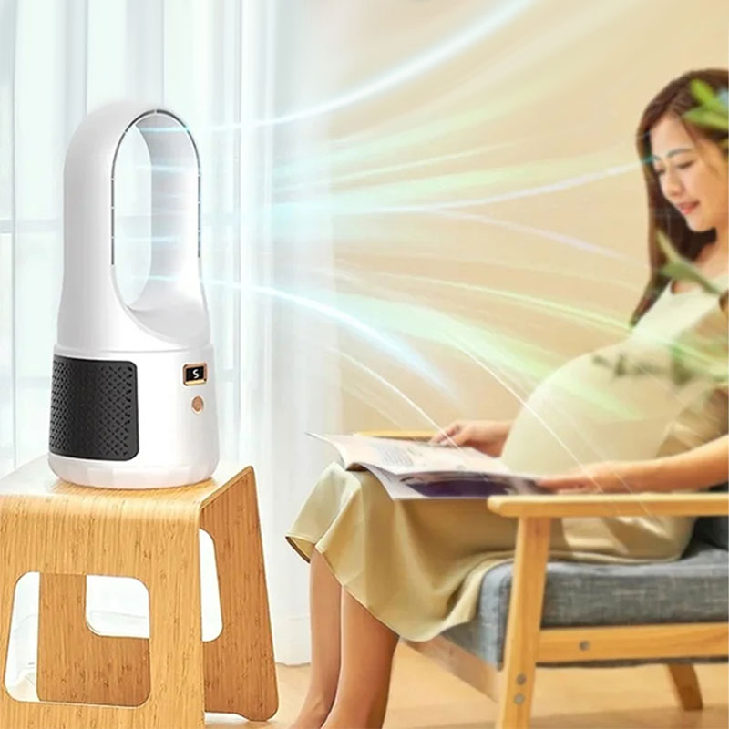 🥳2026 HOT SALE🥳💞50K+ SOLD!🌬️💧 50% OFF! Portable Bladeless Humidifying Fan – Safe for kids & pets, no exposed blades. 6 speeds, whisper‑quiet, adds moisture to the air. A summer essential! 🏠✨
