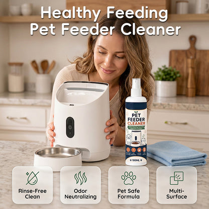 🥳2026 HOT SALE🥳💞50K+ SOLD!🐾🧼 50% OFF! Pet Feeder Cleaner Spray – Removes grease & dried food, eliminates odours. Safe for plastic, steel & ceramic. Includes towel! 🧴✨