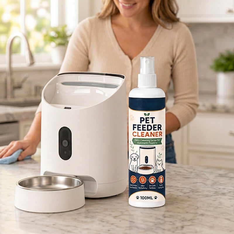 🥳2026 HOT SALE🥳💞50K+ SOLD!🐾🧼 50% OFF! Pet Feeder Cleaner Spray – Removes grease & dried food, eliminates odours. Safe for plastic, steel & ceramic. Includes towel! 🧴✨