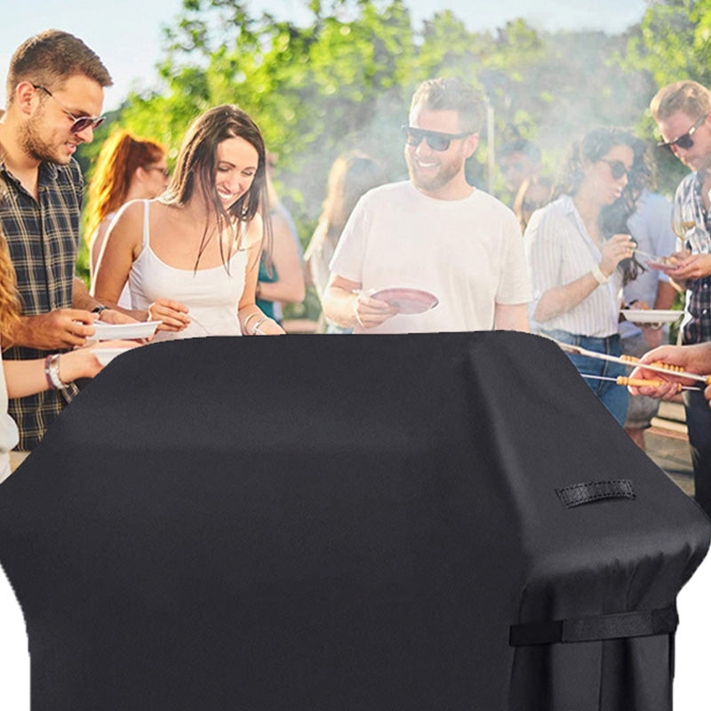 🥳2026 HOT SALE🥳💞50K+ SOLD!🍖🛡️ 50% OFF! Heavy‑Duty Waterproof BBQ Grill Cover – 210D Oxford fabric, PU coated. Shields from rain, sun & dust. Adjustable straps – stays put in wind! 🌧️☀️