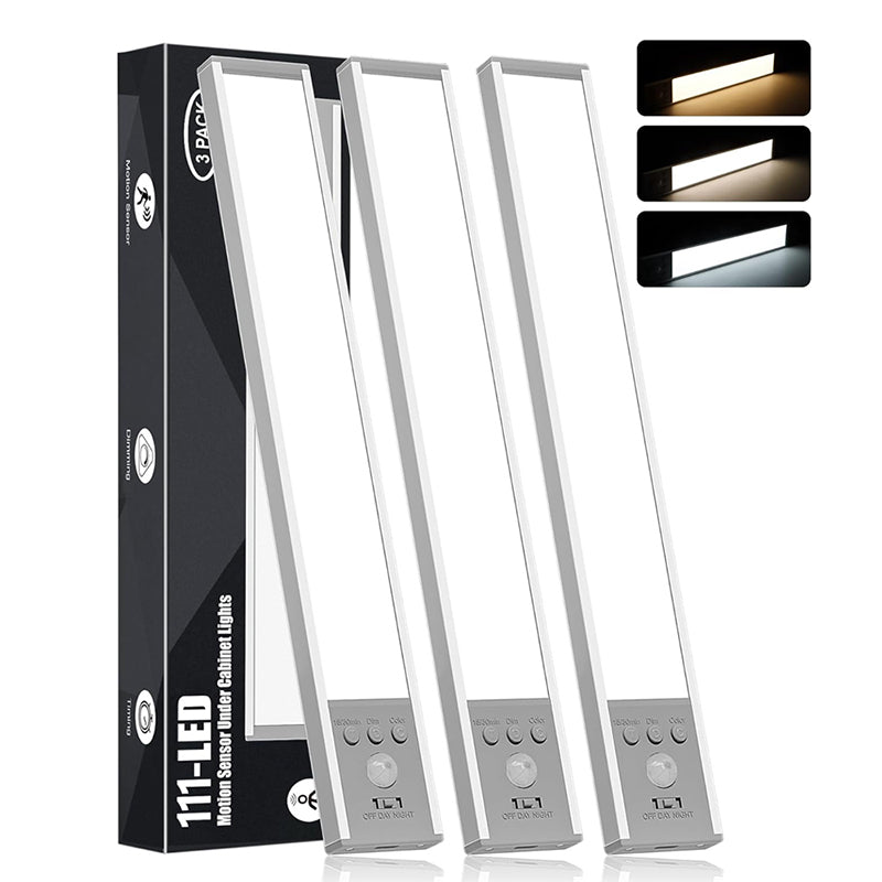 🥳2026 HOT SALE🥳💞50K+ SOLD!💡🛡️ 50% OFF! Motion Sensor Under Cabinet Light – Auto‑on when you walk in, 120° sensing range. 3 colour temps & 5 brightness levels. Magnetic install – no screws! 🔋✨
