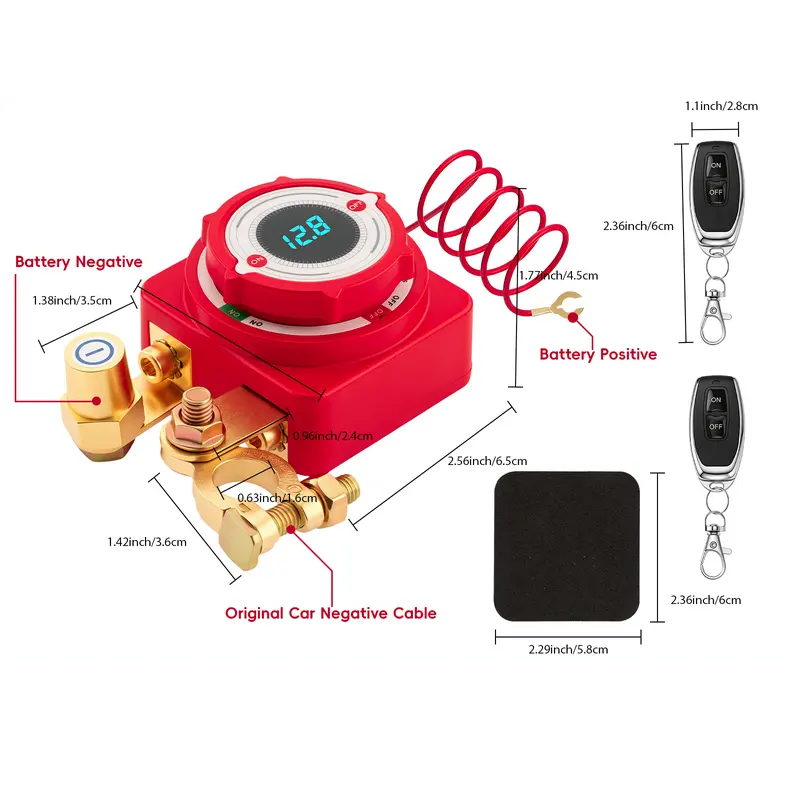 🥳2026 HOT SALE🥳💞50K+ SOLD!⚡🔋 50% OFF! Automotive Battery Cut‑off Relay Switch – Remote & manual control, 12V/24V compatible. Prevents power drain & deep discharge – no more dead batteries! 🛡️✨