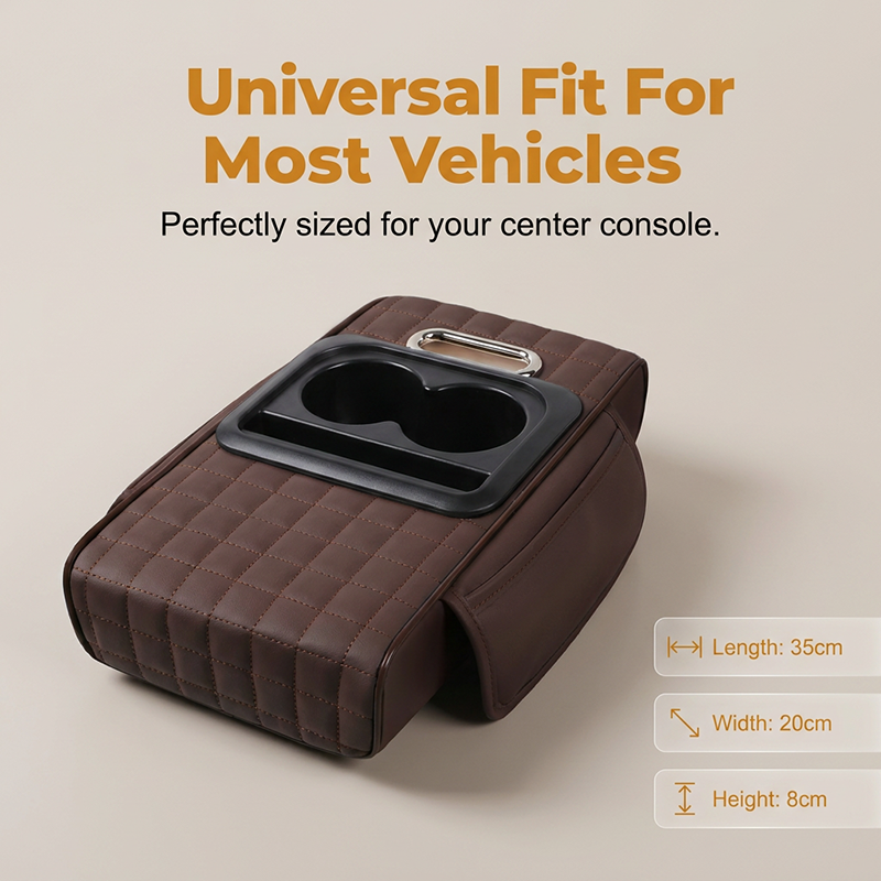 Multifunctional Car Console Storage Box & Armrest