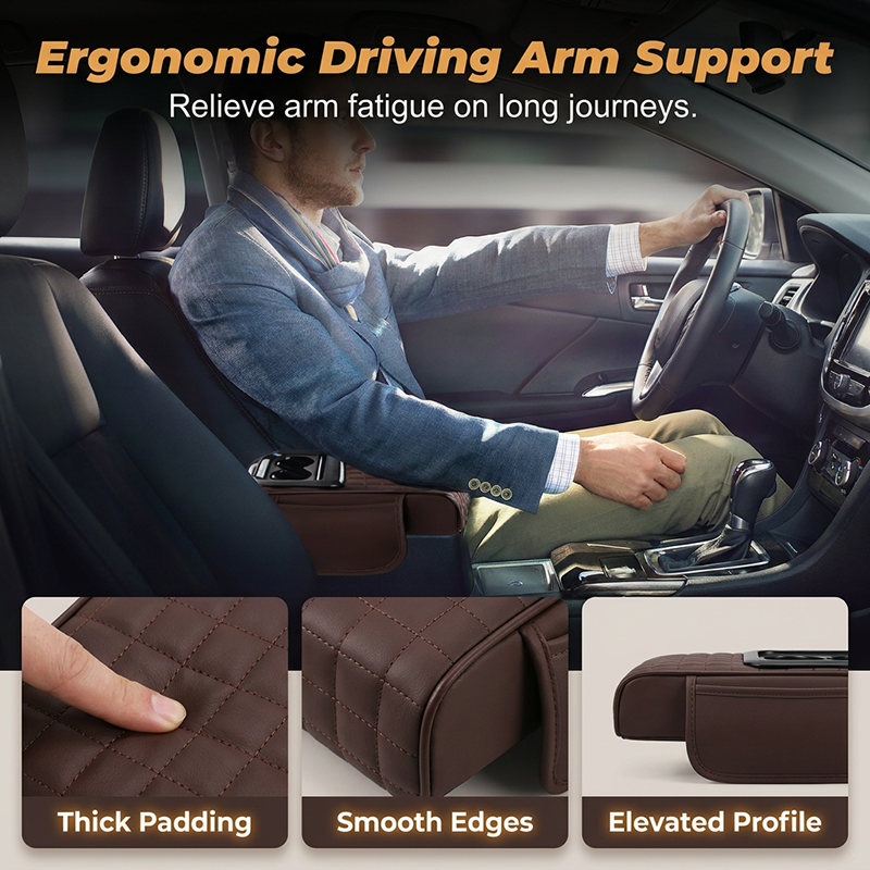 Multifunctional Car Console Storage Box & Armrest