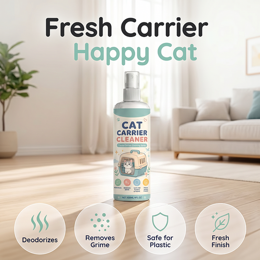 🥳2026 HOT SALE🥳💞50K+ SOLD!🐱🧼 50% OFF! Portable Cat Carrier Cleaner Spray – Fast‑acting, non‑toxic formula. Removes odours & stains instantly. Safe for plastic & fabric! 🛡️✨