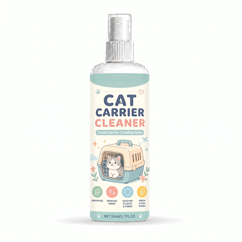 🥳2026 HOT SALE🥳💞50K+ SOLD!🐱🧼 50% OFF! Portable Cat Carrier Cleaner Spray – Fast‑acting, non‑toxic formula. Removes odours & stains instantly. Safe for plastic & fabric! 🛡️✨