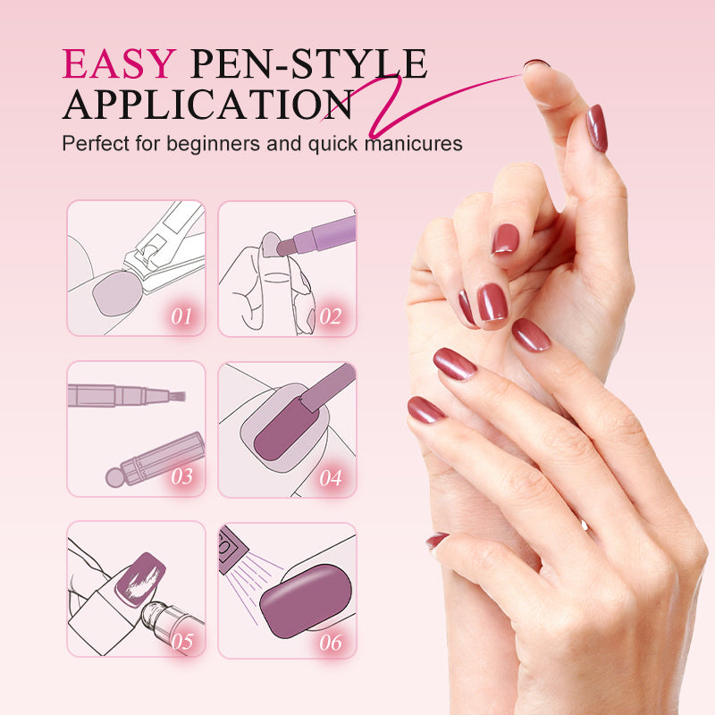 💅All-in-One Cat Eye Nail Gel Pen