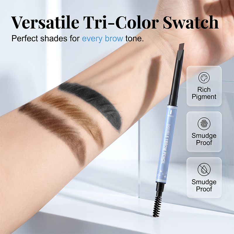 🥳2026 HOT SALE🥳💞50K+ SOLD!💧🛡️ 50% OFF! Waterproof Angled Eyebrow Pencil – Sweat‑proof & smudge‑proof, stays put from morning to night. 3 natural shades – effortless brow definition! 🌟💪