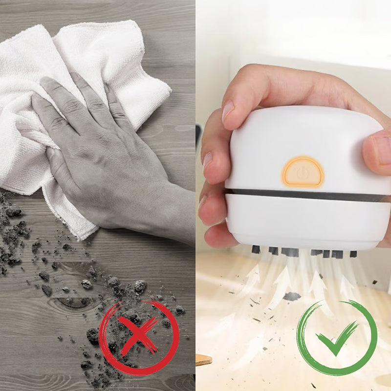 🥳2026 HOT SALE🥳💞50K+ SOLD!🧹💨 50% OFF! Portable Mini Desk Vacuum – Compact 65×63mm, strong suction. Cleans keyboards, desks & car interiors. 4 colours! 🔋✨