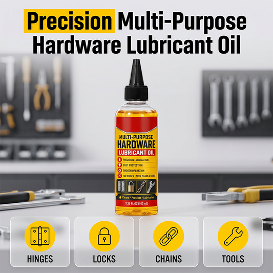 🥳2026 HOT SALE🥳💞50K+ SOLD! ⚙️🛢️ 50% OFF! Hardware Lubricant Oil – silences squeaky hinges, frees stuck padlocks & protects against rust. 4-in-1 formula cleans, prevents, lubricates & reduces friction. 30ml or 100ml – keep your home running smoothly! 🔧✨