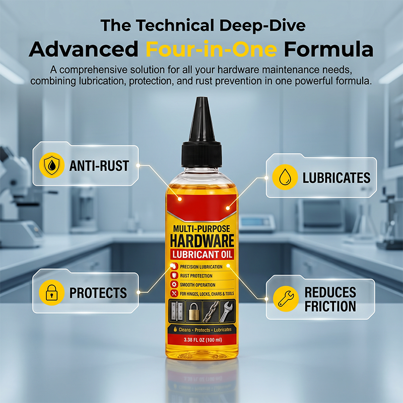🥳2026 HOT SALE🥳💞50K+ SOLD! ⚙️🛢️ 50% OFF! Hardware Lubricant Oil – silences squeaky hinges, frees stuck padlocks & protects against rust. 4-in-1 formula cleans, prevents, lubricates & reduces friction. 30ml or 100ml – keep your home running smoothly! 🔧✨