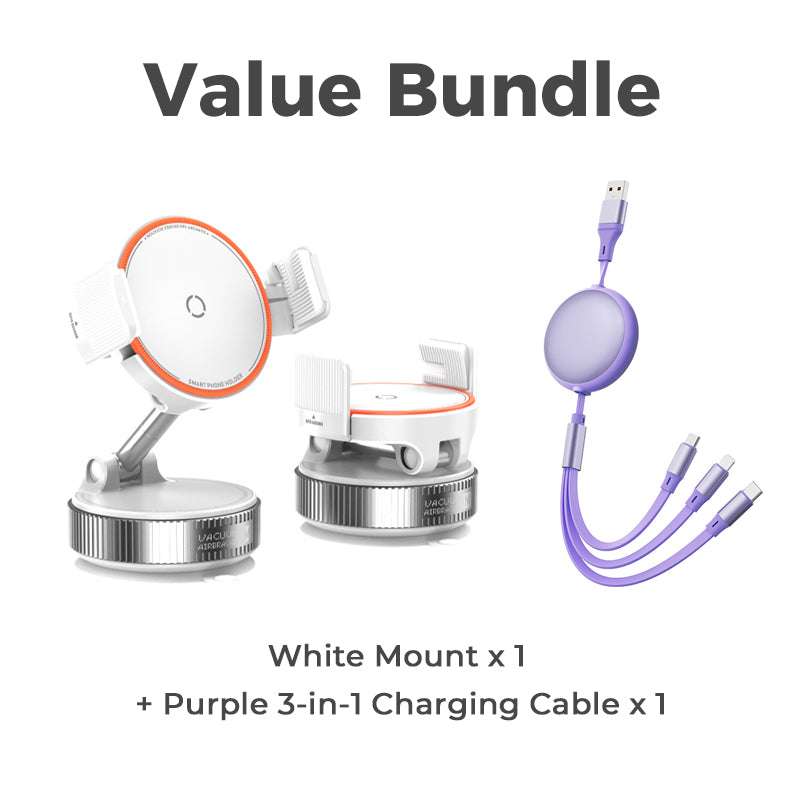 🥳2026 HOT SALE🥳💞50K+ SOLD! 🚗📱 50% OFF! Adjustable Magnetic Car Mount – Vacuum suction base for secure hold on bumpy roads. 24 N55 magnets – strong grip through most cases. 1080° rotation – perfect angle every time! 🛡️✨