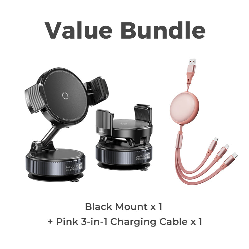 🥳2026 HOT SALE🥳💞50K+ SOLD! 🚗📱 50% OFF! Adjustable Magnetic Car Mount – Vacuum suction base for secure hold on bumpy roads. 24 N55 magnets – strong grip through most cases. 1080° rotation – perfect angle every time! 🛡️✨