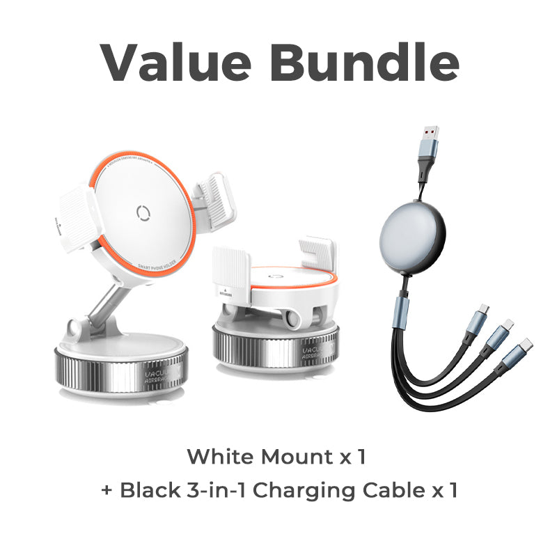 🥳2026 HOT SALE🥳💞50K+ SOLD! 🚗📱 50% OFF! Adjustable Magnetic Car Mount – Vacuum suction base for secure hold on bumpy roads. 24 N55 magnets – strong grip through most cases. 1080° rotation – perfect angle every time! 🛡️✨