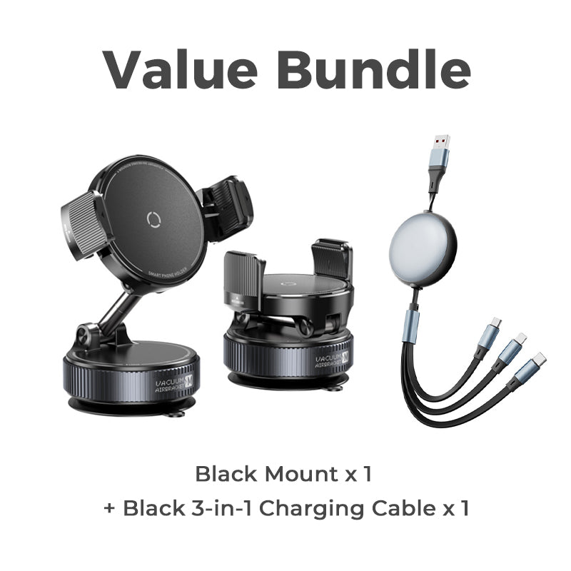 🥳2026 HOT SALE🥳💞50K+ SOLD! 🚗📱 50% OFF! Adjustable Magnetic Car Mount – Vacuum suction base for secure hold on bumpy roads. 24 N55 magnets – strong grip through most cases. 1080° rotation – perfect angle every time! 🛡️✨