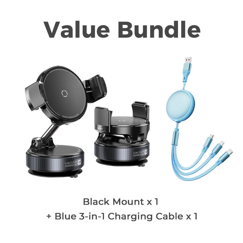 🥳2026 HOT SALE🥳💞50K+ SOLD! 🚗📱 50% OFF! Adjustable Magnetic Car Mount – Vacuum suction base for secure hold on bumpy roads. 24 N55 magnets – strong grip through most cases. 1080° rotation – perfect angle every time! 🛡️✨
