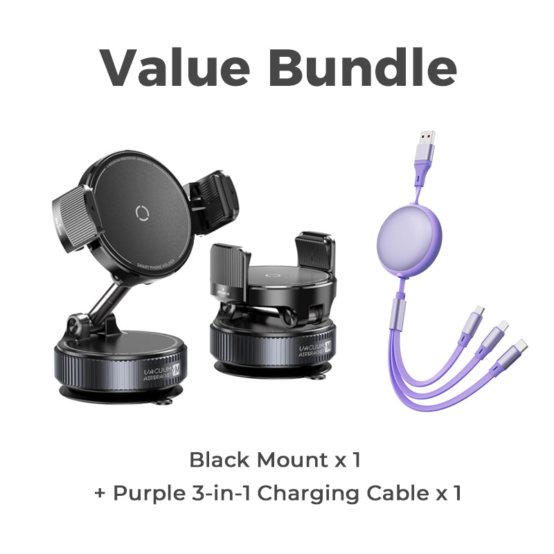 🥳2026 HOT SALE🥳💞50K+ SOLD! 🚗📱 50% OFF! Adjustable Magnetic Car Mount – Vacuum suction base for secure hold on bumpy roads. 24 N55 magnets – strong grip through most cases. 1080° rotation – perfect angle every time! 🛡️✨