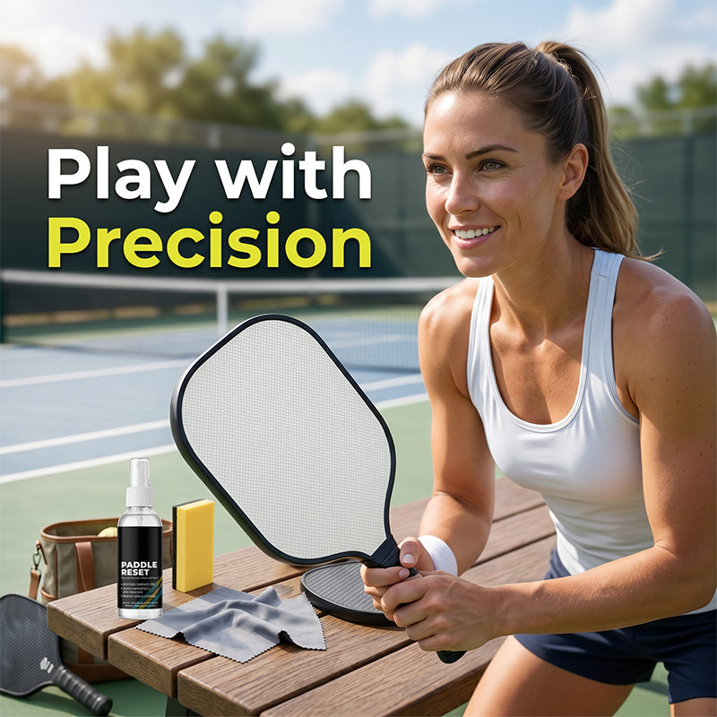 🥳2026 HOT SALE🥳💞50K+ SOLD!🎾🧽 50% OFF! Portable Pickleball Paddle Cleaner Kit – Restores original grit & spin. Biodegradable spray, microfiber cloth & sponge included. Play with confidence! 🏆✨