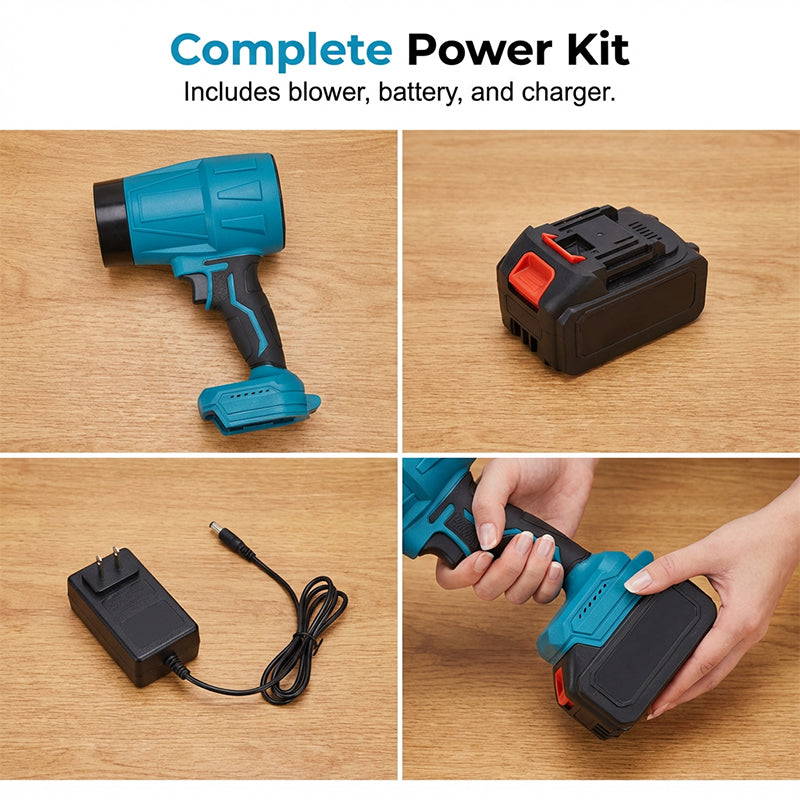 🥳2026 HOT SALE🥳💞50K+ SOLD! 🍂💨 50% OFF! High-Velocity Cordless Blower – 48V battery, 1100W power, clears leaves & debris fast. Ergonomic & versatile for garden, car & workshop! 🔋💪