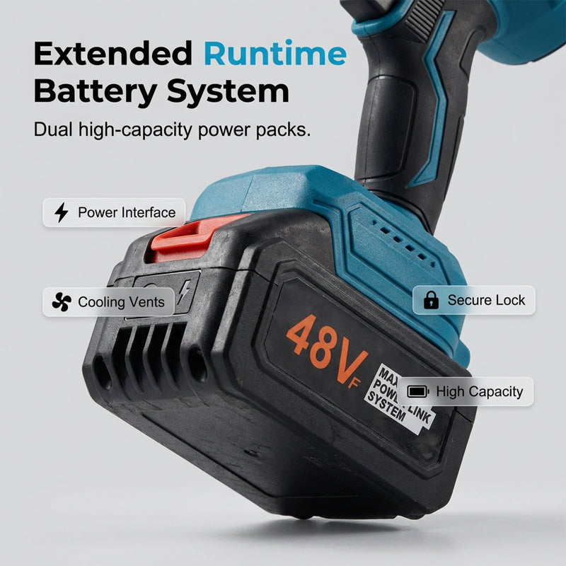 🥳2026 HOT SALE🥳💞50K+ SOLD! 🍂💨 50% OFF! High-Velocity Cordless Blower – 48V battery, 1100W power, clears leaves & debris fast. Ergonomic & versatile for garden, car & workshop! 🔋💪
