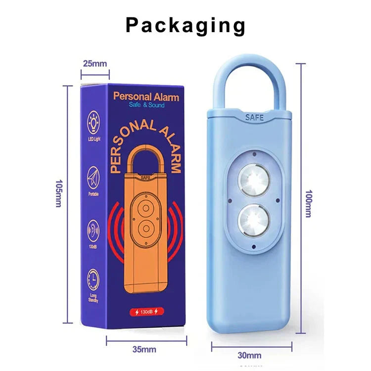 🥳2026 HOT SALE🥳💞50K+ SOLD!🔊✨ 50% OFF! High Decibel Anti‑Wolf Flashing Alarm Keychain – 130dB siren & strobe light disorient attackers, alert passers‑by. Pull the pin & scare off threats instantly! 🛡️💨