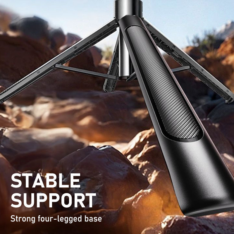 🥳2026 HOT SALE🥳💞50K+ SOLD!📱🦵 50% OFF! 4‑Legged Selfie Stick – One‑button pop‑up, stable 4‑leg base & 180cm extension. Perfect for family photos – no more awkward angles! 🎥✨