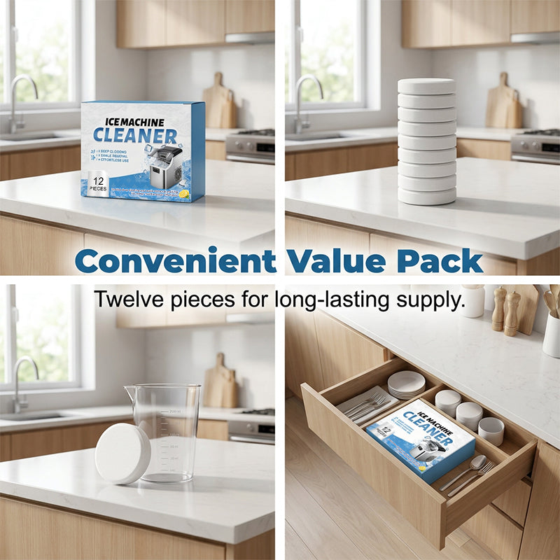 🥳2026 HOT SALE🥳💞50K+ SOLD!🧊💎 50% OFF! Deep Cleaning Ice Machine Tablets – Drop in & dissolve scale, no scrubbing. Safe formula, universal fit. Fresh, clear ice every time! 🚰✨