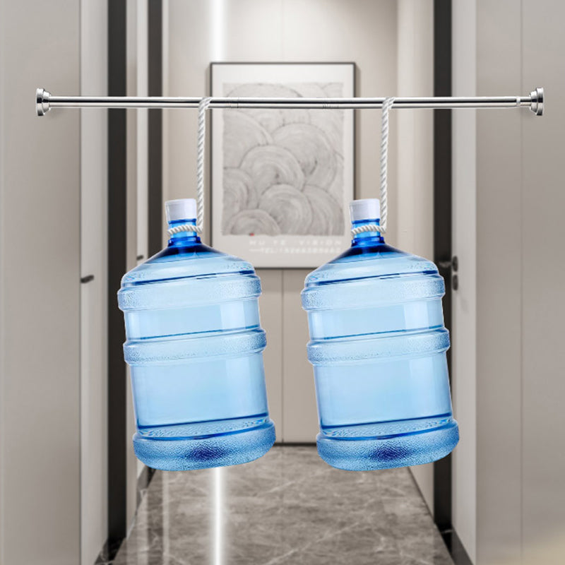 🥳2026 HOT SALE🥳💞50K+ SOLD! 🛁🔧 Adjustable Tension Rod – no drills, no screws, no wall damage! Strong internal spring holds up to 15KG. Fits 70-292cm – perfect for showers, curtains & windows! 🏠✅