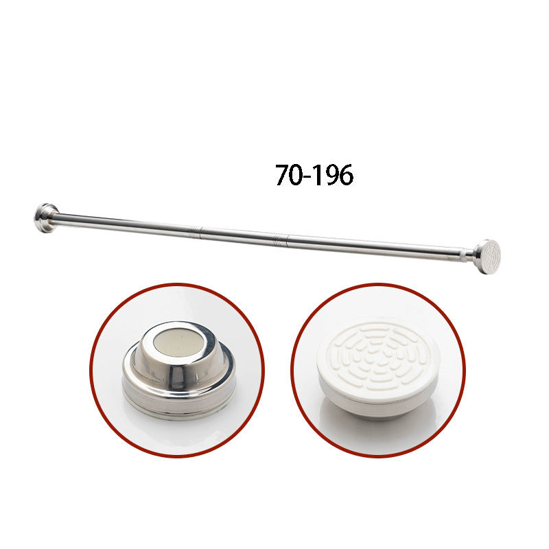 🥳2026 HOT SALE🥳💞50K+ SOLD! 🛁🔧 Adjustable Tension Rod – no drills, no screws, no wall damage! Strong internal spring holds up to 15KG. Fits 70-292cm – perfect for showers, curtains & windows! 🏠✅