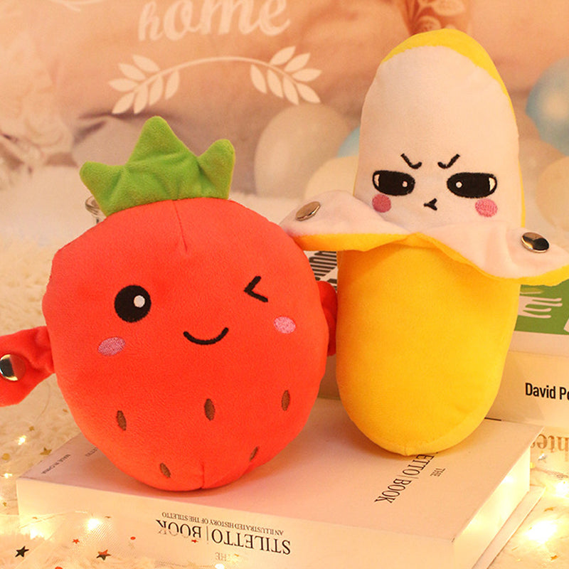 🥳2026 HOT SALE🥳💞50K+ SOLD!🍌🎵 50% OFF! Fruit Sensor Beat Interactive Doll – Tap & play – fun music & rhythms! Smart sensor responds to touch – builds musical perception in a playful way. A joyful gift for little ones! 🧸✨