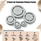 🥳2026 HOT SALE🥳💞50K+ SOLD!🏺✨ 50% OFF! Pottery Foot Ring Template – Quick centering, 5 sizes for cups to bowls. 3‑step press & shape. Perfect for beginners & hobbyists! 🌀🛠️