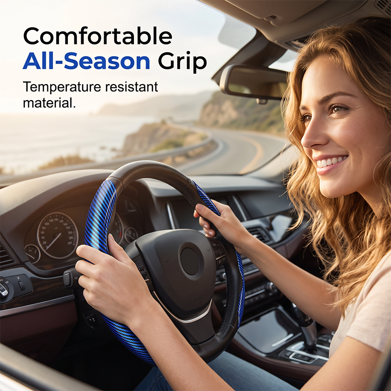 🥳2026 HOT SALE🥳💞50K+ SOLD!🚗💎 50% OFF! Carbon Fiber Steering Wheel Wrap – 2‑piece & 3‑piece sets, ergonomic contour & secure fit. Instant interior upgrade without breaking the bank! 🌟💪
