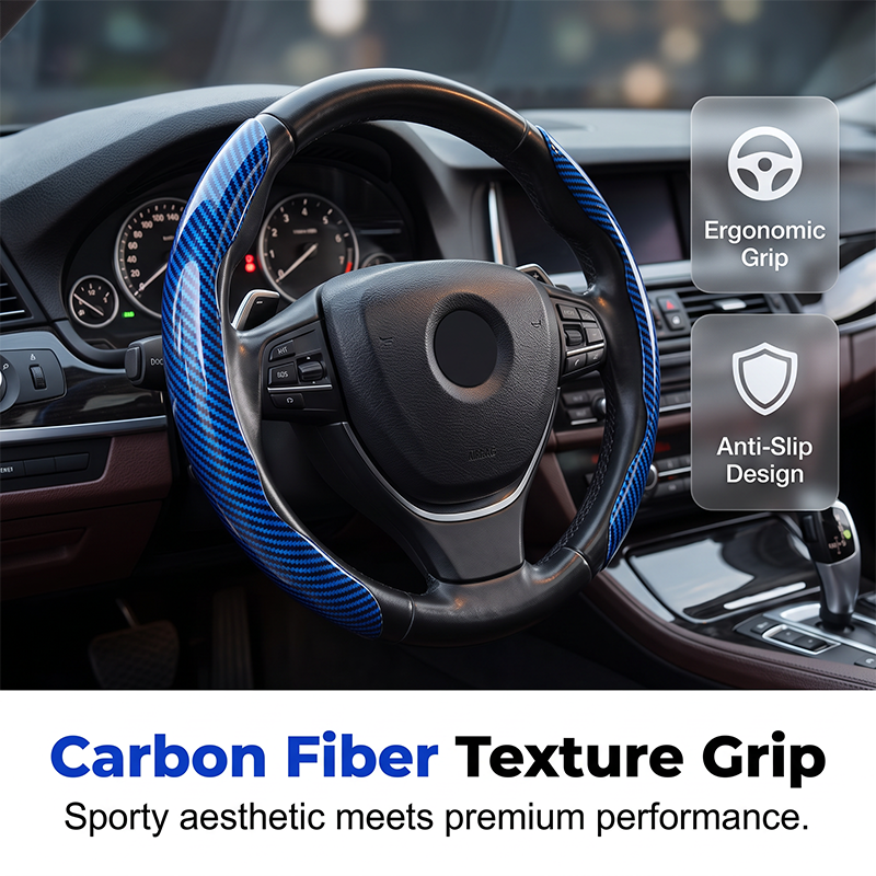 🥳2026 HOT SALE🥳💞50K+ SOLD!🚗💎 50% OFF! Carbon Fiber Steering Wheel Wrap – 2‑piece & 3‑piece sets, ergonomic contour & secure fit. Instant interior upgrade without breaking the bank! 🌟💪