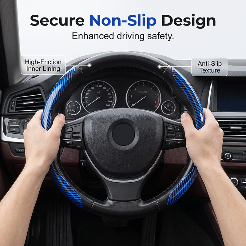 🥳2026 HOT SALE🥳💞50K+ SOLD!🚗💎 50% OFF! Carbon Fiber Steering Wheel Wrap – 2‑piece & 3‑piece sets, ergonomic contour & secure fit. Instant interior upgrade without breaking the bank! 🌟💪