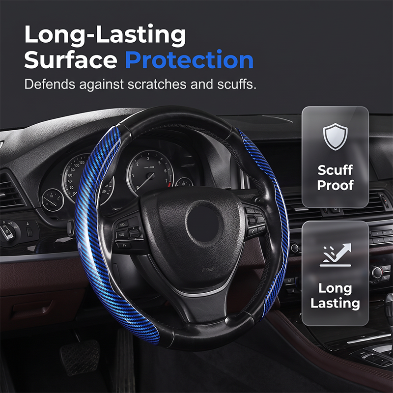 🥳2026 HOT SALE🥳💞50K+ SOLD!🚗💎 50% OFF! Carbon Fiber Steering Wheel Wrap – 2‑piece & 3‑piece sets, ergonomic contour & secure fit. Instant interior upgrade without breaking the bank! 🌟💪