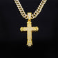 🥳2026 HOT SALE🥳💞50K+ SOLD! 💎✨ 50% OFF! Full Rhinestone Hip‑hop Bold Cross Pendant Necklace – Dazzling crystal cross, chunky chain design. A true statement piece for street style & special occasions – shine like a star! 🌟💛