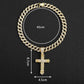 🥳2026 HOT SALE🥳💞50K+ SOLD! 💎✨ 50% OFF! Full Rhinestone Hip‑hop Bold Cross Pendant Necklace – Dazzling crystal cross, chunky chain design. A true statement piece for street style & special occasions – shine like a star! 🌟💛