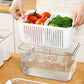 🥳2026 HOT SALE🥳💞50K+ SOLD!🍓🥬 50% OFF! Fresh Produce Storage Container – Vent system regulates airflow & humidity, keeps veg & fruit fresh longer. Adjustable dividers – no more squashed or soggy food! 🏠✨