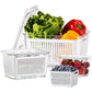 🥳2026 HOT SALE🥳💞50K+ SOLD!🍓🥬 50% OFF! Fresh Produce Storage Container – Vent system regulates airflow & humidity, keeps veg & fruit fresh longer. Adjustable dividers – no more squashed or soggy food! 🏠✨