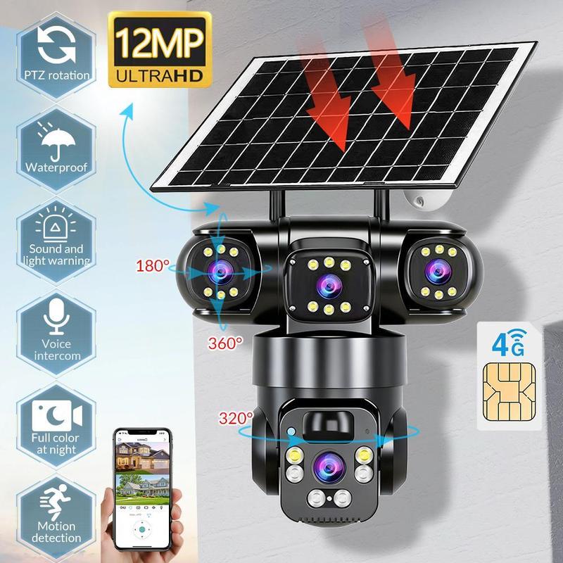 🥳2026 HOT SALE🥳💞50K+ SOLD!☀️📹 50% OFF! Solar-Powered Multi-Angle Security Camera – 360° PTZ, full‑color night vision & motion alerts. No wiring, no electric bills – monitor your home from anywhere! 🏡✨