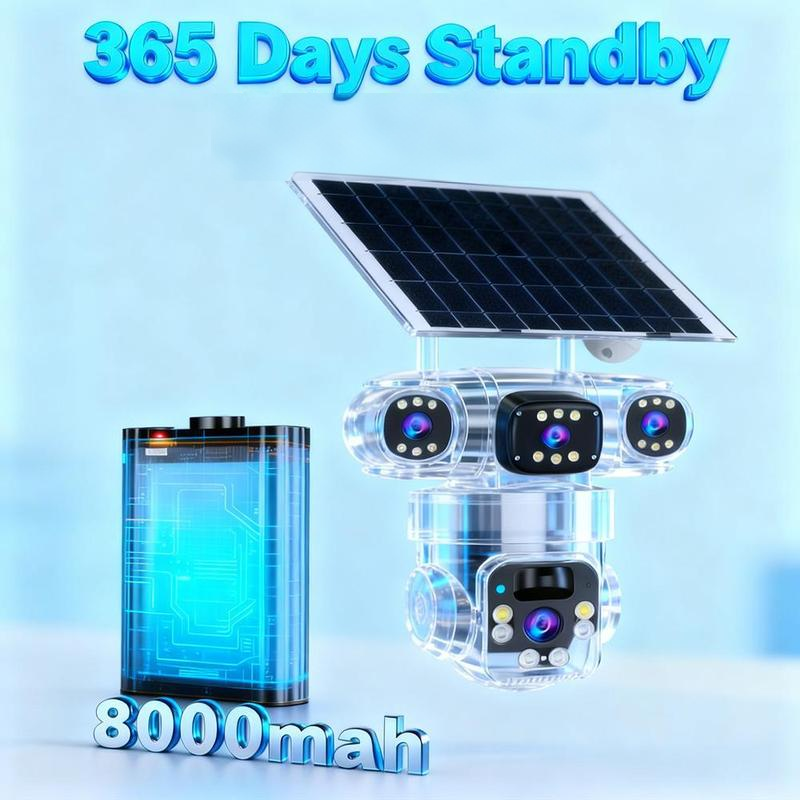 🥳2026 HOT SALE🥳💞50K+ SOLD!☀️📹 50% OFF! Solar-Powered Multi-Angle Security Camera – 360° PTZ, full‑color night vision & motion alerts. No wiring, no electric bills – monitor your home from anywhere! 🏡✨